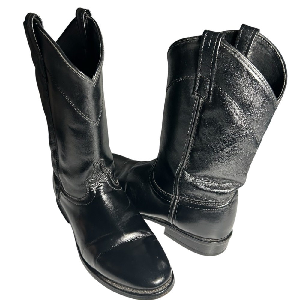 Laredo Men's Black Leather Western Boots